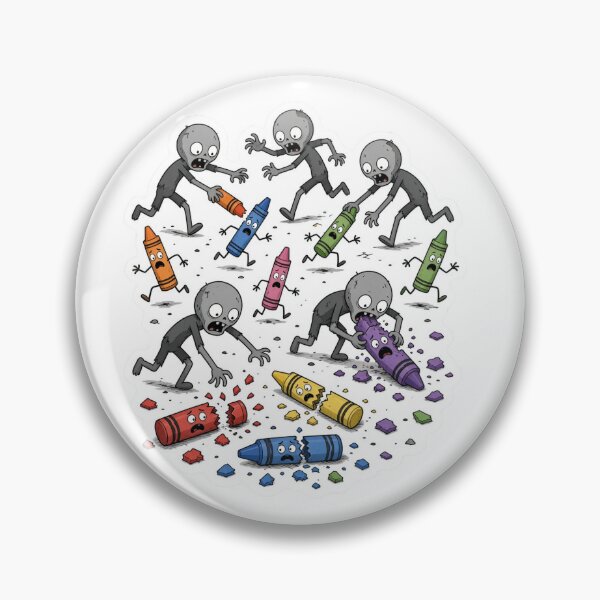 Item preview, Zombie Stick Figures Hunting Crayons designed and sold by THMKagutsuchi.