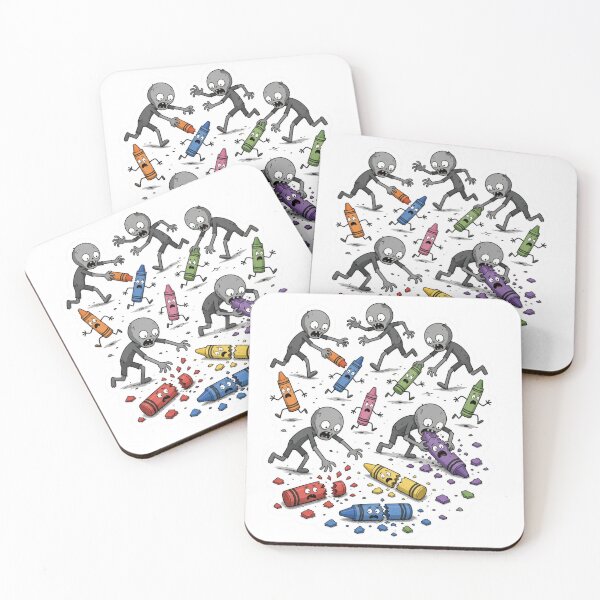 Item preview, Zombie Stick Figures Hunting Crayons designed and sold by THMKagutsuchi.