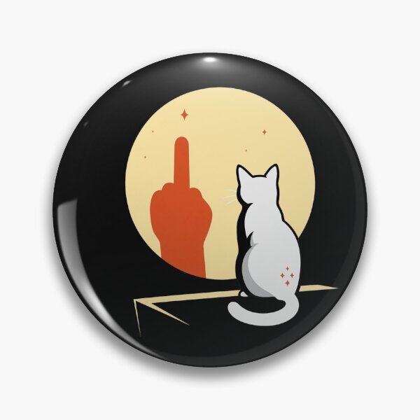 Item preview, Cat and Middle Finger designed and sold by warhurnat.
