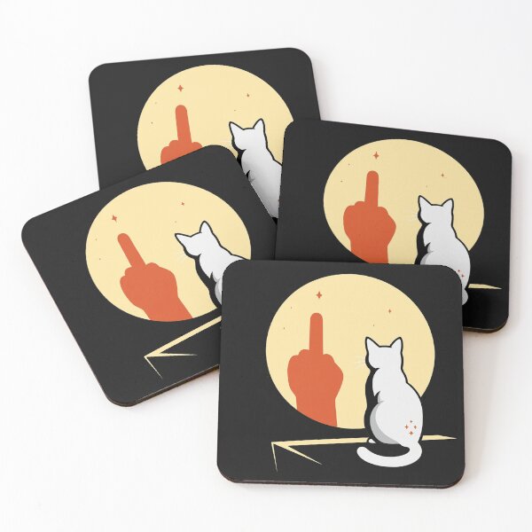 Item preview, Cat and Middle Finger designed and sold by warhurnat.