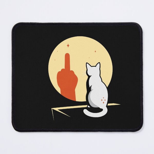 Item preview, Cat and Middle Finger designed and sold by warhurnat.