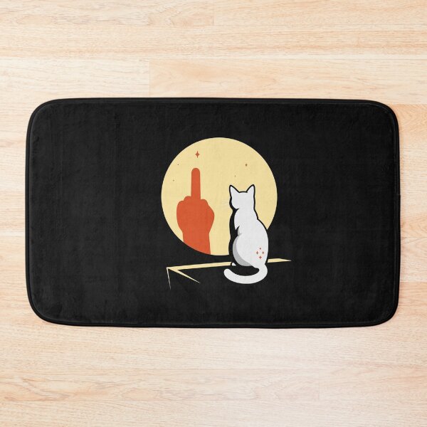 Item preview, Cat and Middle Finger designed and sold by warhurnat.