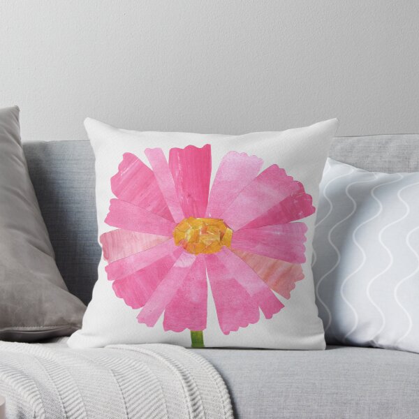 Item preview, Pink Wildflower Collage Art  designed and sold by A Painted Garden  .