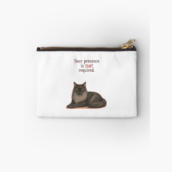 Item preview, Your Presence Is Not Required Sarcastic Cat Art designed and sold by SarcasmAndSpite.