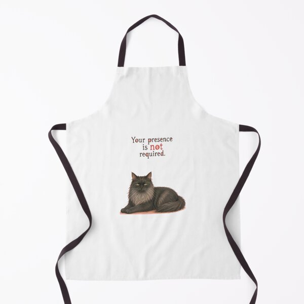 Item preview, Your Presence Is Not Required Sarcastic Cat Art designed and sold by SarcasmAndSpite.