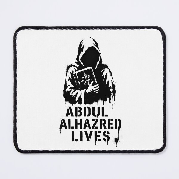 Item preview, Abdul Alhazred Lives | Necronomicon Cultist Stencil | Lovecraft Horror Graffiti designed and sold by Extravanganzza.