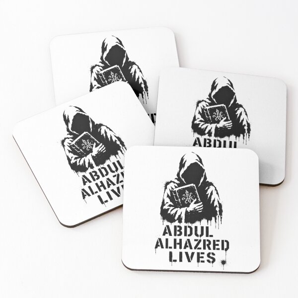Item preview, Abdul Alhazred Lives | Necronomicon Cultist Stencil | Lovecraft Horror Graffiti designed and sold by Extravanganzza.