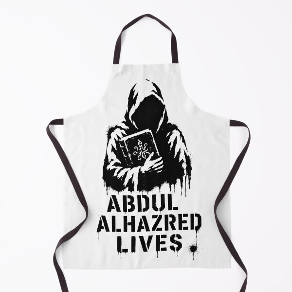 Item preview, Abdul Alhazred Lives | Necronomicon Cultist Stencil | Lovecraft Horror Graffiti designed and sold by Extravanganzza.