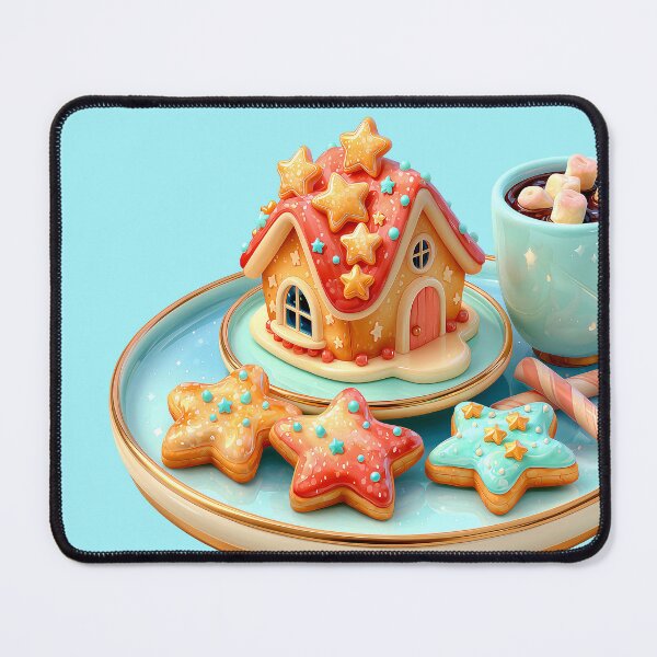 Item preview, Pastel Gingerbread House and Sweet Hot Chocolate designed and sold by colorful-white.