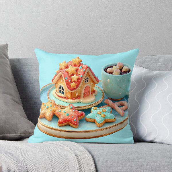Item preview, Pastel Gingerbread House and Sweet Hot Chocolate designed and sold by colorful-white.