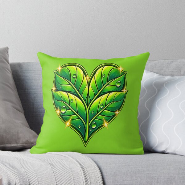 Item preview, Green Leaf Heart Nature Love Wellness Botanical Design designed and sold by Hari Arts.