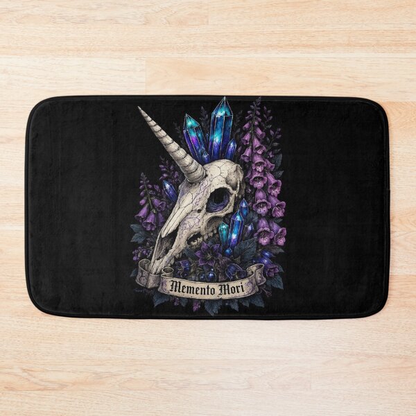 Item preview, Momento Mori Unicorn Crystal Skull designed and sold by UnicornAndRaven .