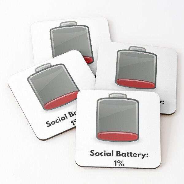 Item preview, Social Battery 1% - Introvert designed and sold by CrisCreativeLab.
