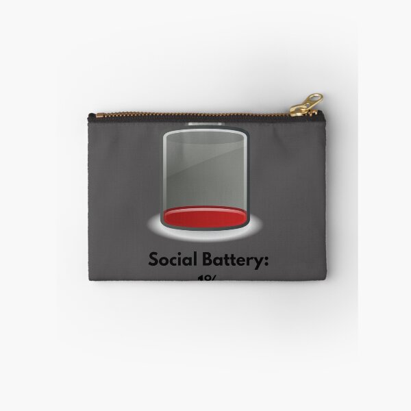 Item preview, Social Battery 1% - Introvert designed and sold by CrisCreativeLab.