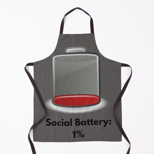 Item preview, Social Battery 1% - Introvert designed and sold by CrisCreativeLab.
