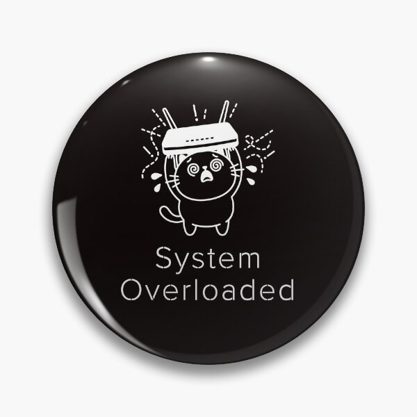 Item preview, System Overloaded | Funny Overwhelmed Cat | Cat Operating System designed and sold by ContigoART.