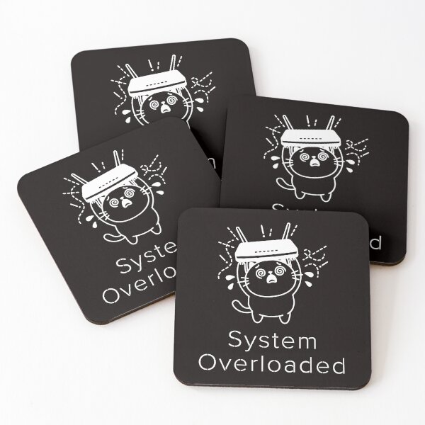 Item preview, System Overloaded | Funny Overwhelmed Cat | Cat Operating System designed and sold by ContigoART.
