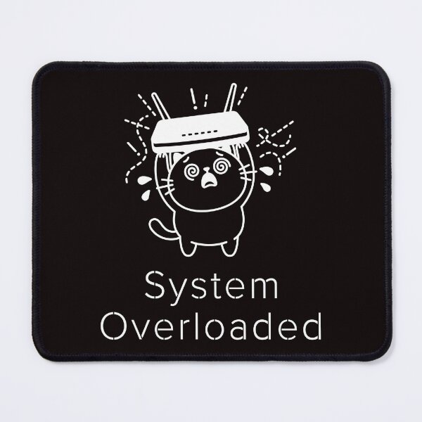 Item preview, System Overloaded | Funny Overwhelmed Cat | Cat Operating System designed and sold by ContigoART.