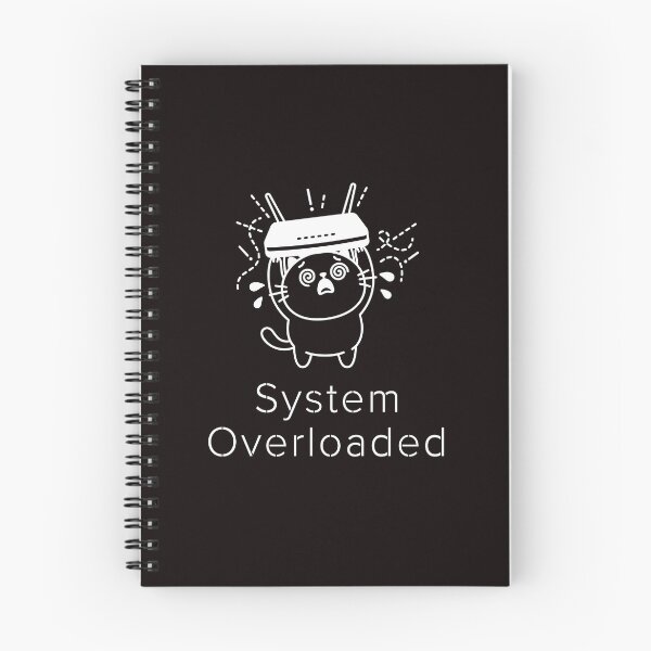 Item preview, System Overloaded | Funny Overwhelmed Cat | Cat Operating System designed and sold by ContigoART.