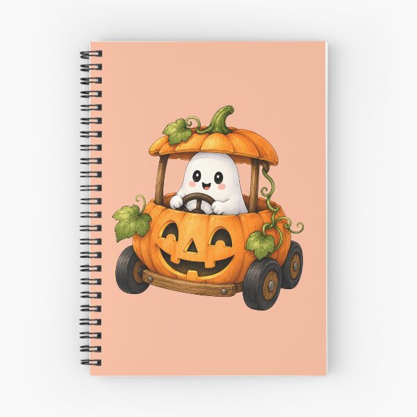 Item preview, Cute Halloween Ghost Pumpkin Carriage designed and sold by trendspatterns.
