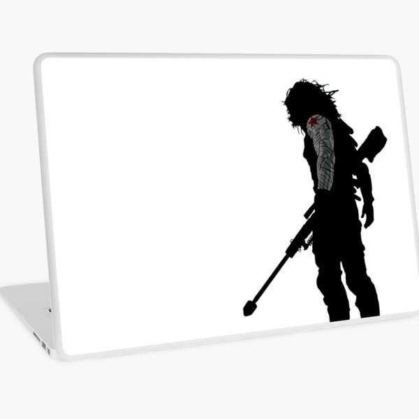 Winter soldier silhouette Laptop Skin