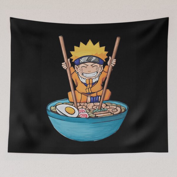 Item preview, Funny Naruto Eating Ramen designed and sold by Creaturesinzo.