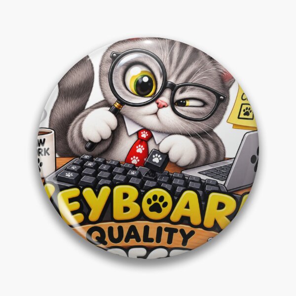 Item preview, Keyboard Inspector Cat designed and sold by M.Store.