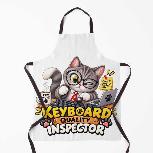 Item preview, Keyboard Inspector Cat designed and sold by M.Store.
