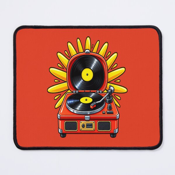 Item preview, Retro Vinyl Record Player Vintage Music Sunburst Design designed and sold by Hari Arts.
