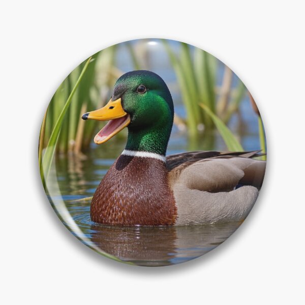 Item preview, Cute Mallard Duck Pond Cartoon – Funny Waterfowl Nature Design designed and sold by Prince Tripathi .