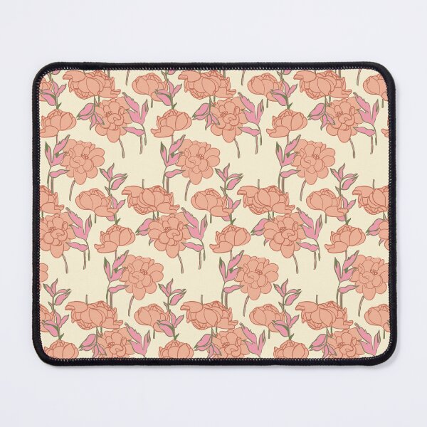 Item preview, Blooming Terracotta Peony Repeat Pattern designed and sold by virabloom.