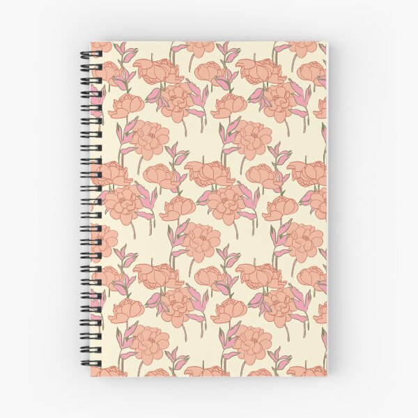 Item preview, Blooming Terracotta Peony Repeat Pattern designed and sold by virabloom.