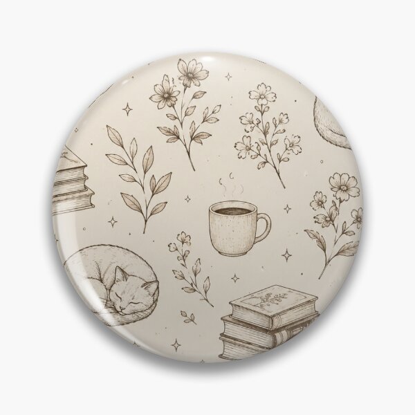 Item preview, Aesthetic Cozy Sleeping Cat & Library Books - Flat Print Sheet Template designed and sold by Saniyamirza07.