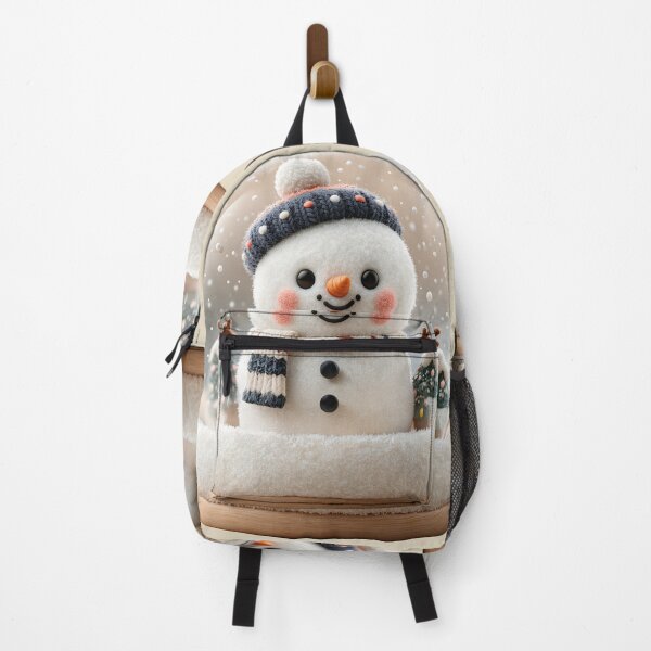Item preview, Cute Plush Snowman in a Winter Snow Globe designed and sold by colorful-white.