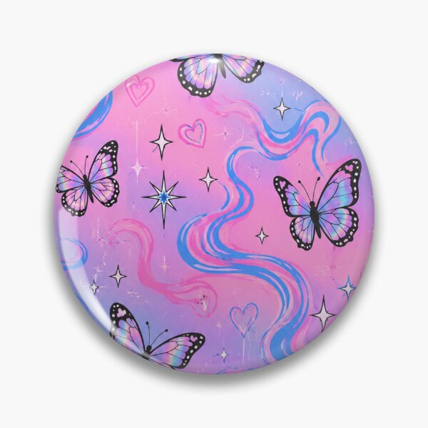 Item preview, Y2K Retro Pastel Butterfly Kisses & Swirls - Flat Print Sheet Template designed and sold by Saniyamirza07.
