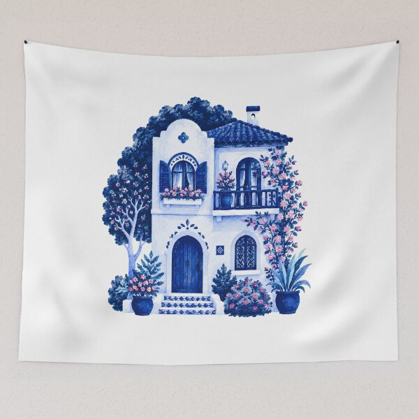 Item preview, Whimsical Watercolor House Illustration designed and sold by fnsdjfnsidjdns.