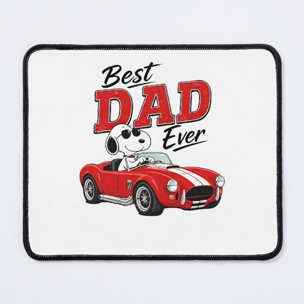 Item preview, Best Dad Ever Snoopy Driving Car designed and sold by fizzstocmathepa.