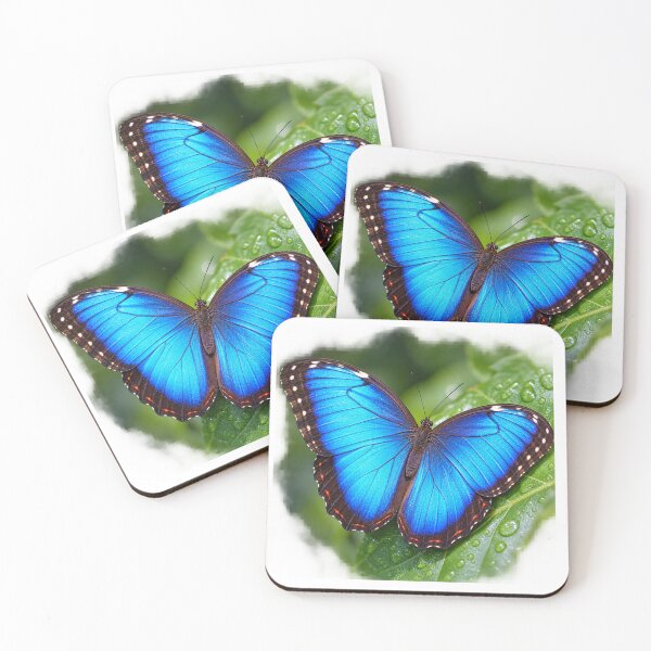 Item preview, Blue Morpho Butterfly – Electric Blue Wings Nature Wildlife designed and sold by Prince Tripathi .