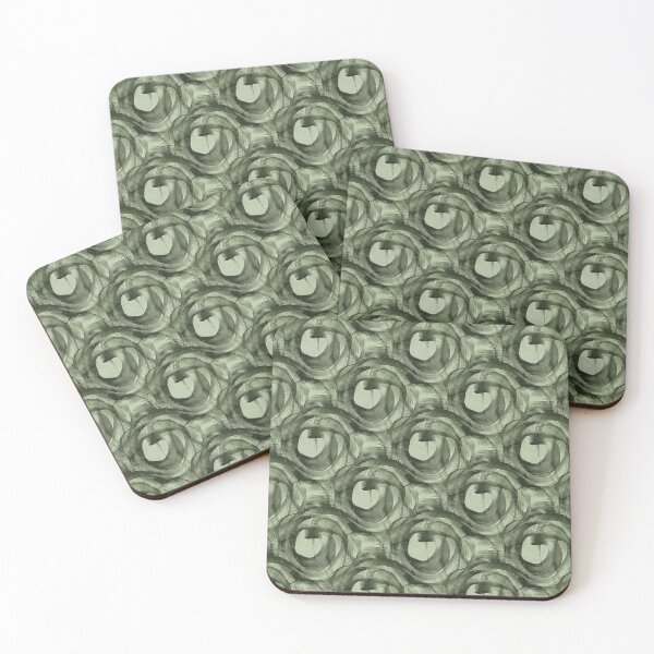 Item preview, Abstract Circle Pattern in Monochromatic Green designed and sold by Artistestella.