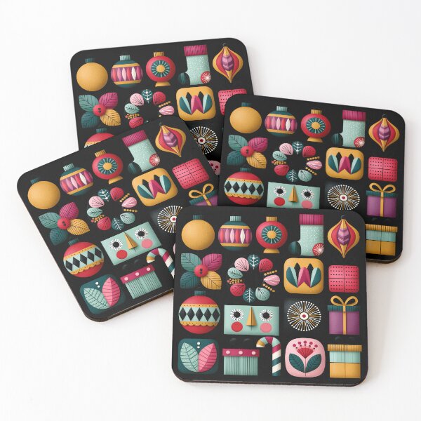 Item preview, Retro Geometric Christmas Ornaments Collection designed and sold by colorful-white.