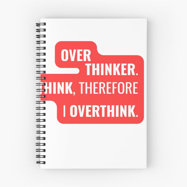 Item preview, OVERTHINKER — Funny Overthinking Personality Typography designed and sold by Brensa.