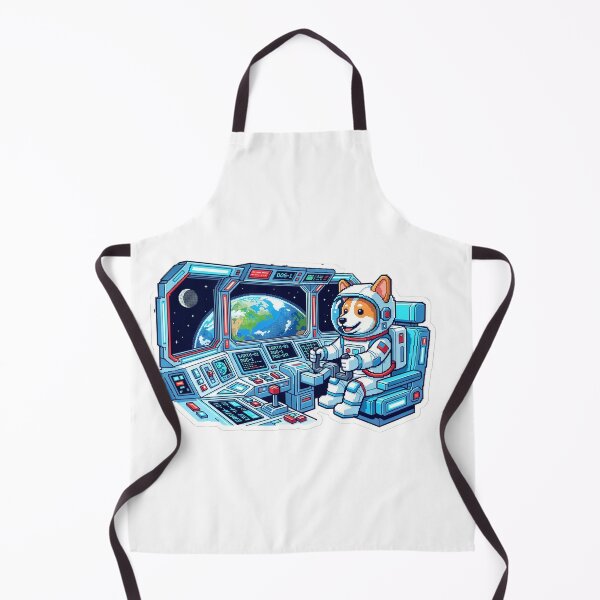 Item preview, Pixel Astronaut Corgi Spaceship Cockpit Earth View designed and sold by Mr. Pawsome.