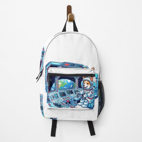 Item preview, Pixel Astronaut Corgi Spaceship Cockpit Earth View designed and sold by Mr. Pawsome.