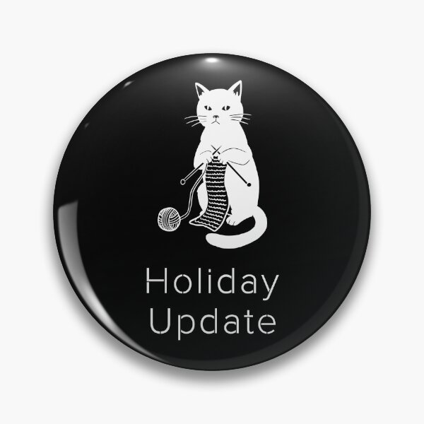 Item preview, Holiday Update | Knitting Cat | Funny Cat Operating System designed and sold by ContigoART.