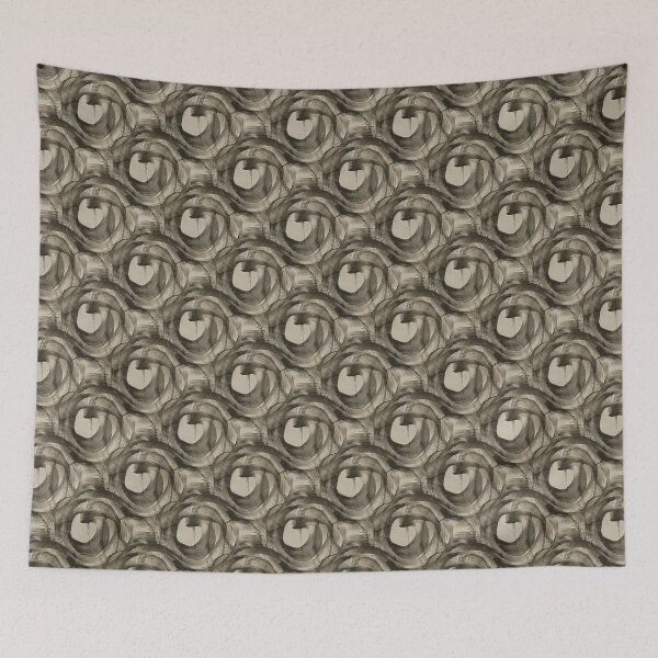 Item preview, Abstract Circle Pattern in Monochromatic Beige designed and sold by Artistestella.