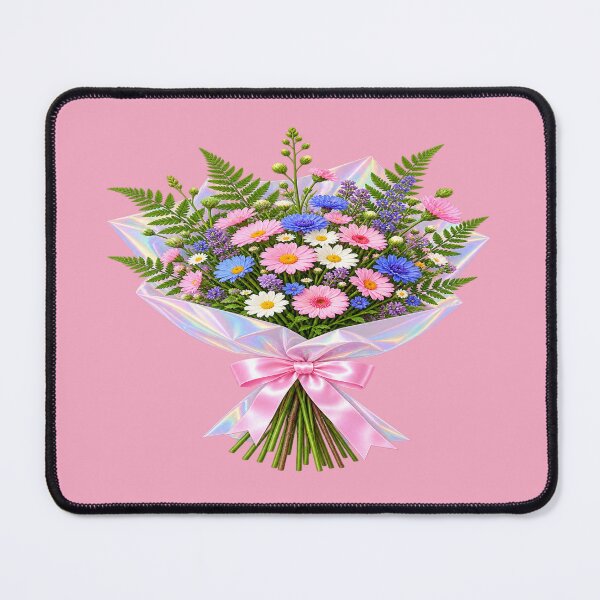 Item preview, Dreamy Wildflower Bouquet Pink Blue Floral Cottagecore Aesthetic designed and sold by Hari Arts.