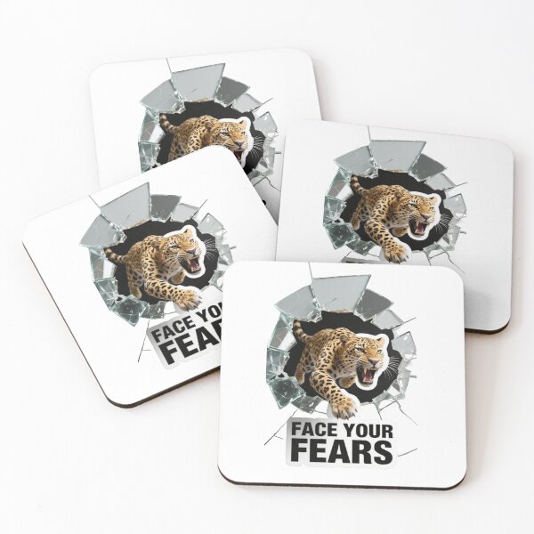 Item preview, Face Your Fears Leopard–Fearless Motivation designed and sold by carestazafeli.