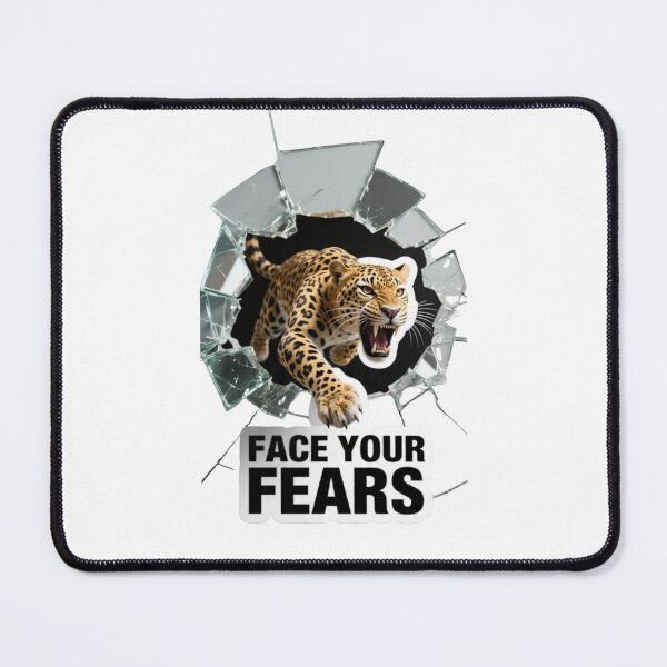 Item preview, Face Your Fears Leopard–Fearless Motivation designed and sold by carestazafeli.
