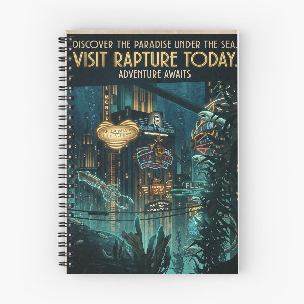 Item preview, Visit Rapture Travel Poster designed and sold by Fictional Ink Society.