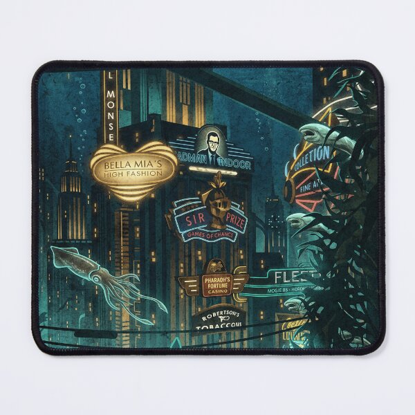 Item preview, Visit Rapture Travel Poster designed and sold by Fictional Ink Society.